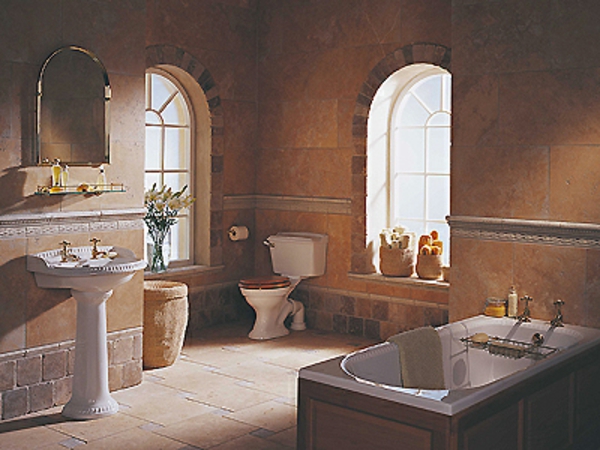 אמבטיה עיצוב אמבטיה אריחים הים התיכון