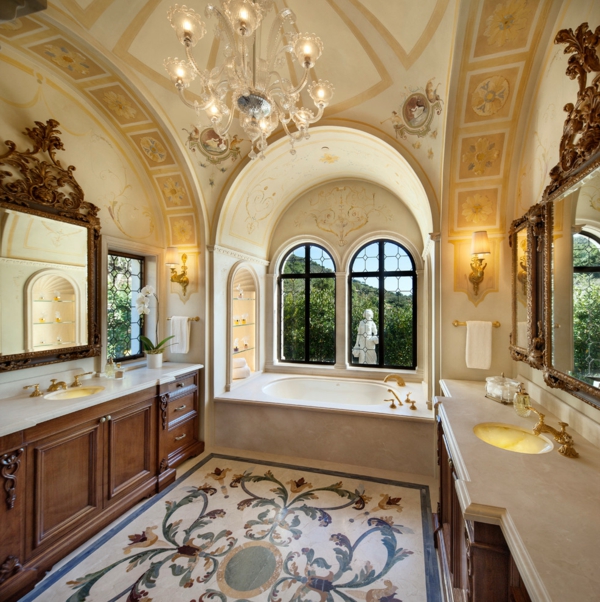 badkamer design badkamer tegels mozaïek kroonluchter