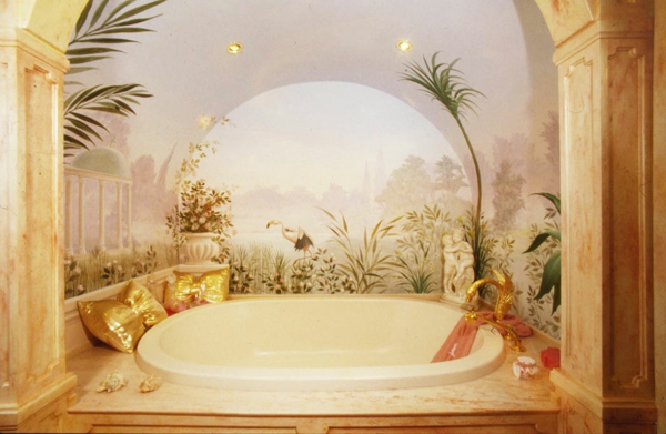 vonios kambario dizaino vonios dizaino idėjos auksinė pagalvė