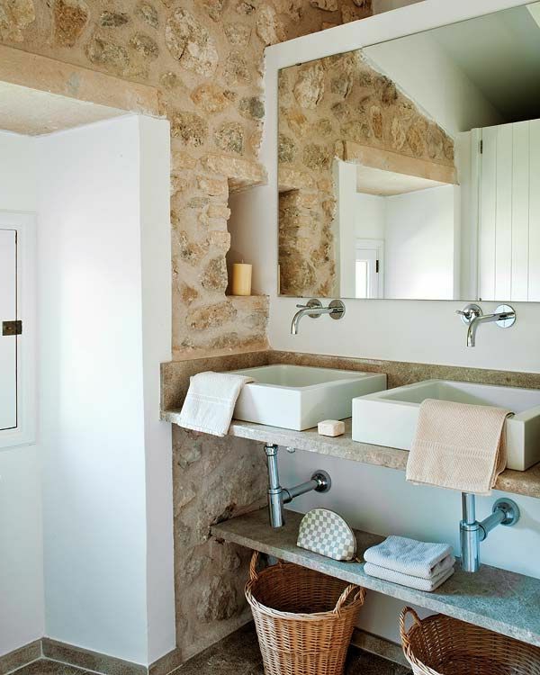 vonios kambarys dizainas vonios dizaino idėjos natūralus akmuo