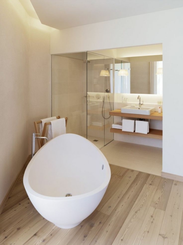 badeværelse design ideer fritstående badekar moderne badeværelse