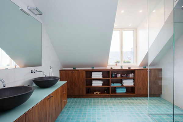 badeværelse design ideer moderne træ badeværelse møbler lyseblå badeværelse fliser