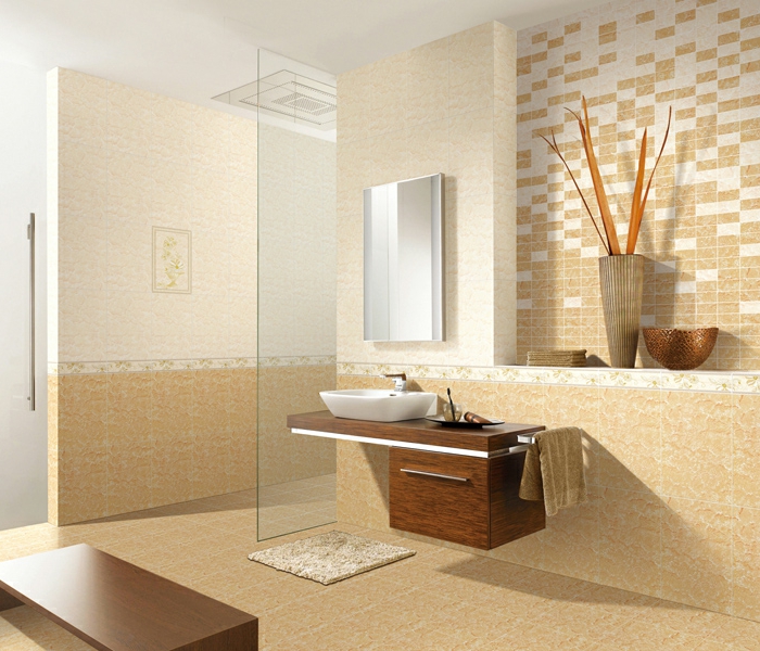 kylpyhuone ideoita kylpyhuone laatat kerma laatat seinä koristelu lattia deco ideoita
