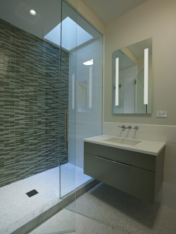 mobilier de baie ikea linii simple cabină de duș