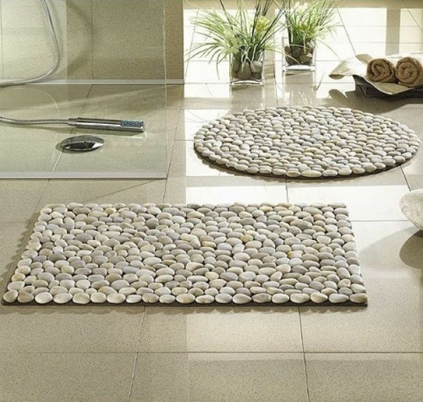 Badmatte浴地毯浴垫集卵石