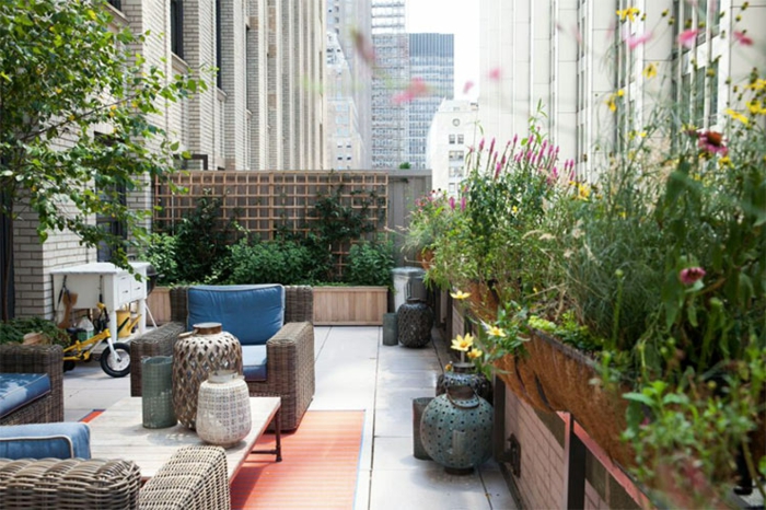 balkon fashion garden design rattan møbler haven udgaver