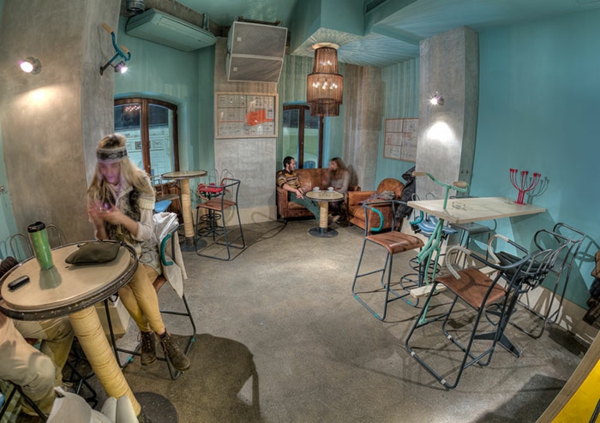 restaurant ontwerp deco ideeën Fiets bar roemenië