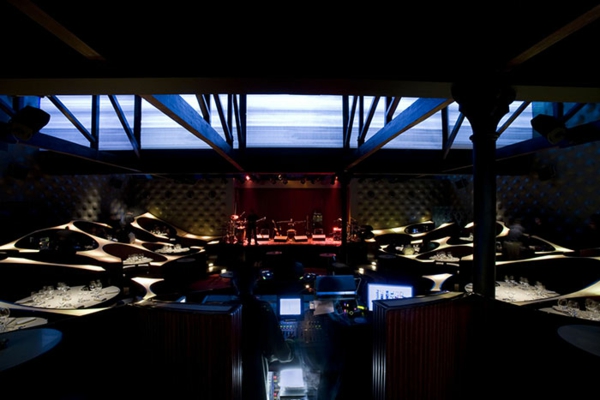 ravintola design ideoita sininen sammakko lounge india