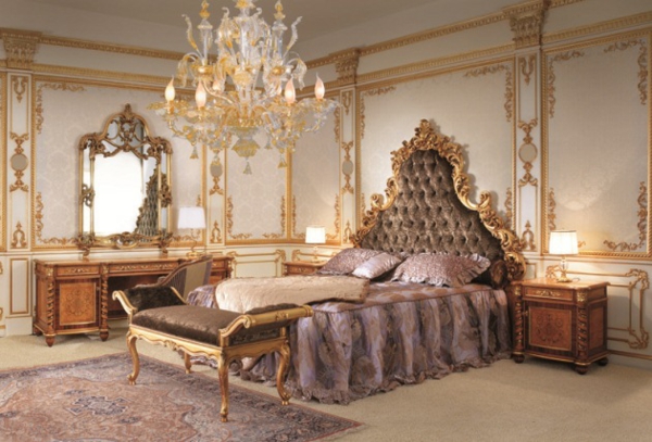 Barokki huonekalut makuuhuoneeseen