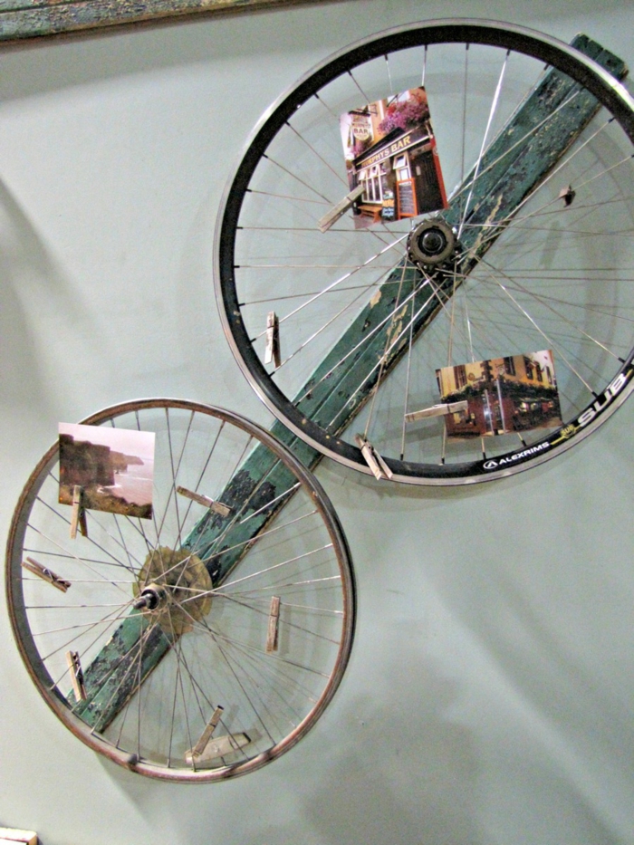 upcycling ιδέες τέχνη ιδέες διακόσμηση ιδέες DIY ιδέες επίπλωσης ποδήλατο σελίδες φωτογραφίες