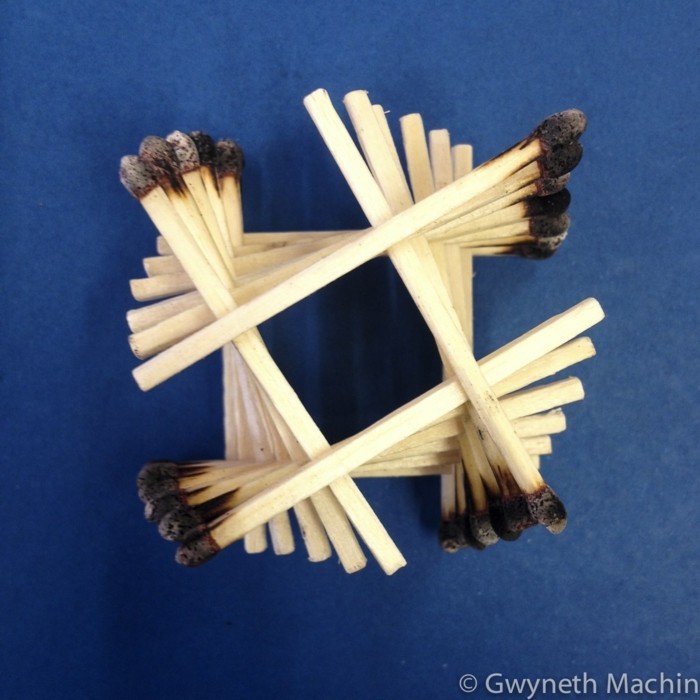 meșteșuguri idei diz deko strichholz matchstick record de vinil ușor geometrie