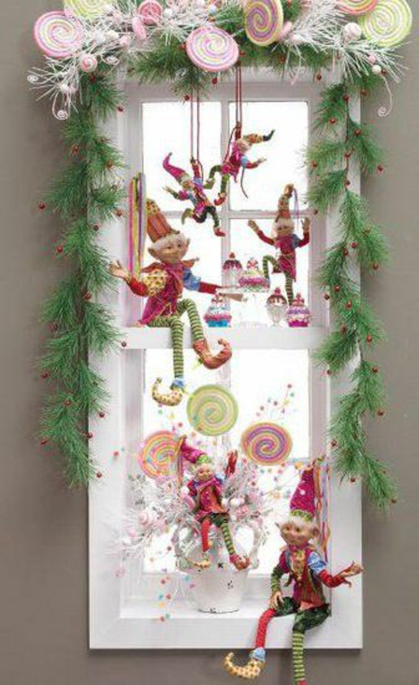 craft ideas window Χριστουγεννιάτικη διακόσμηση