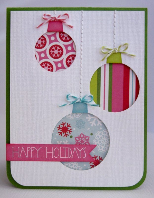 knutselideeën-weihnachtskugeln for-christmas-christmas-ketellapper-kleurrijke papier-