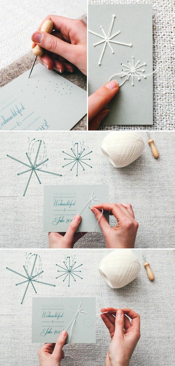 crafting ideas for christmas christmas cards crafting yarn snowflake