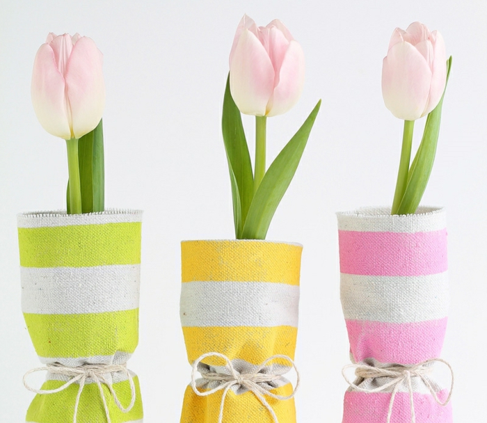 工艺想法春天装饰郁金香的创新织品