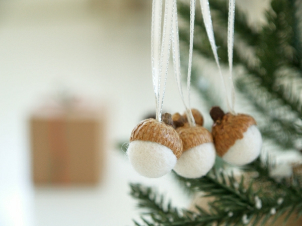 crafting Crăciun advent Crăciun decoratiuni ghindă simțit bumbac lână