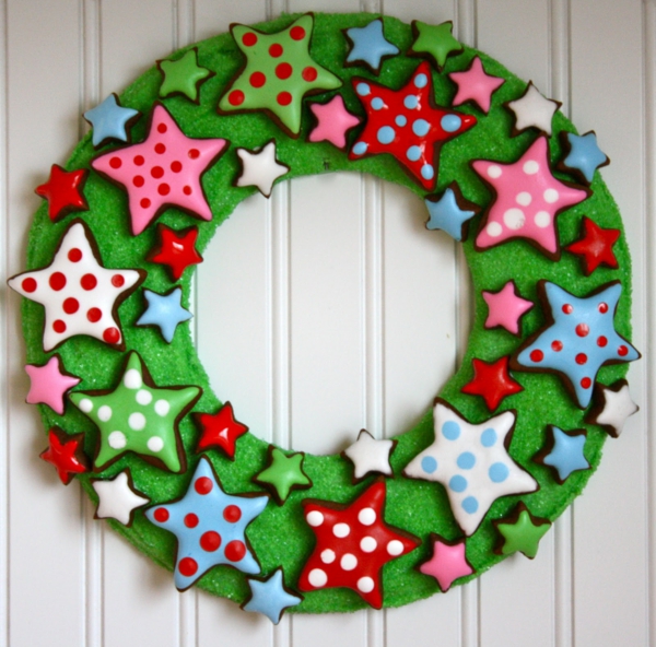 craft ideas joulu advent wreath kuvia cookies starlets