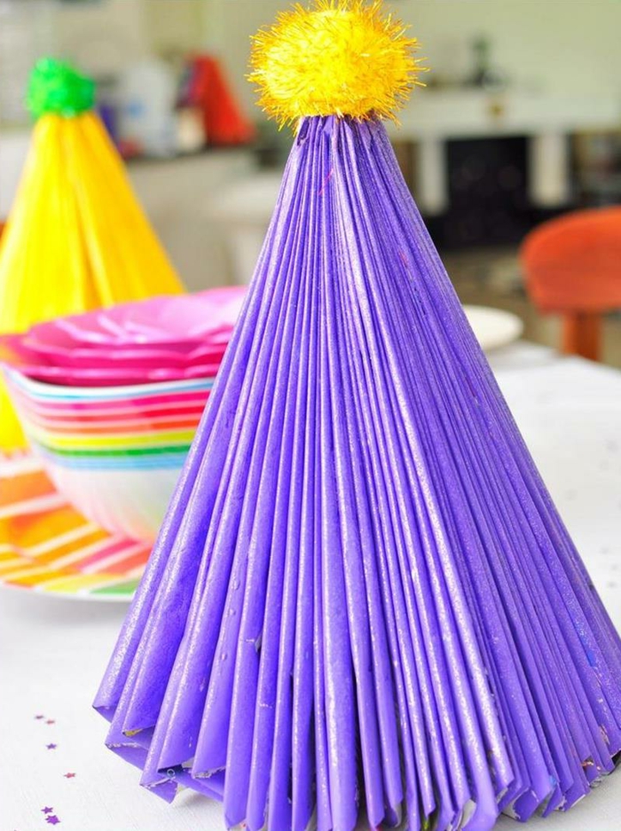 ambachtelijke ideeën kerst gekleurde tafel decoratie kerstdeco ideeën