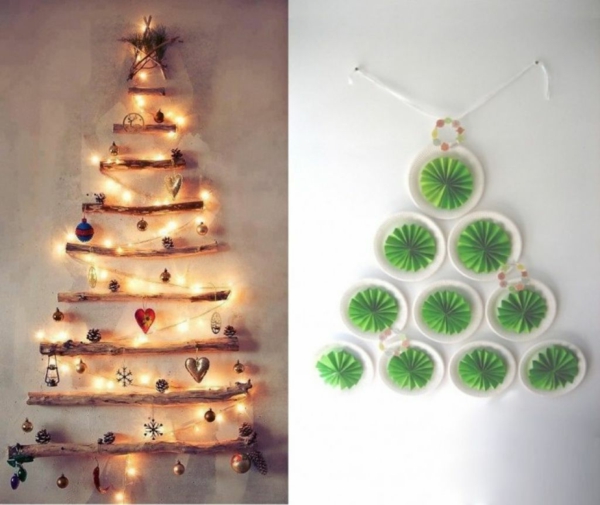 håndværk ideer til jul juletræ