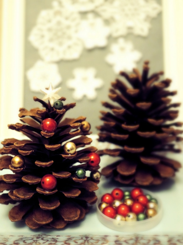 håndværk ideer til jul mini juletræer