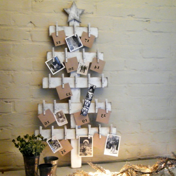 ambachtelijke ideeën kerst kerstboom houten foto's