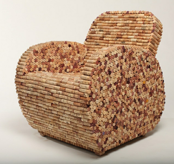 artesanía corcho respaldo de sillón masivo