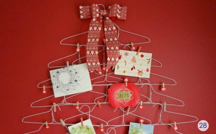 bricoler avec fil avec Drahtkleiderbuegeln bricoler bricolage idées faire des décorations de Noël vous-même