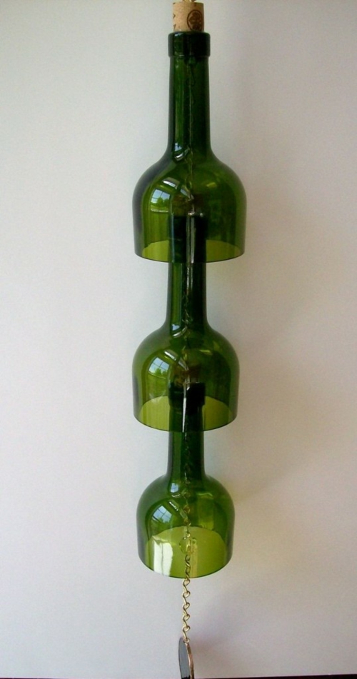 tinker glass bottles wind chimes