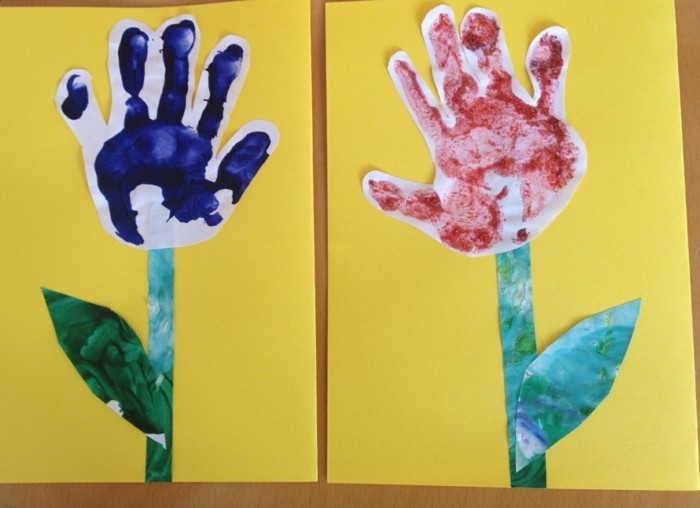 bricoler avec des enfants tulipe originale de handprint