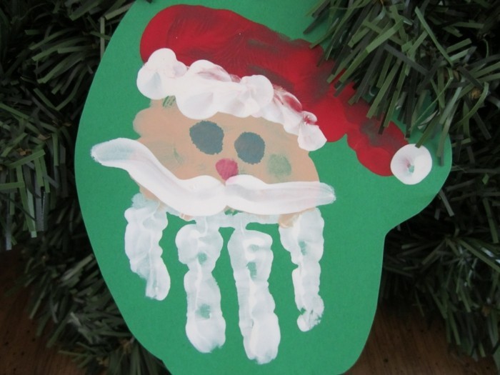 dortík s dětmi Santa Claus od handprint