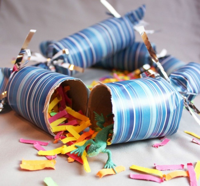 knutselen met wc-papier rollen diy ideeën versieren ideeën knutselen met kinderen konfeti2