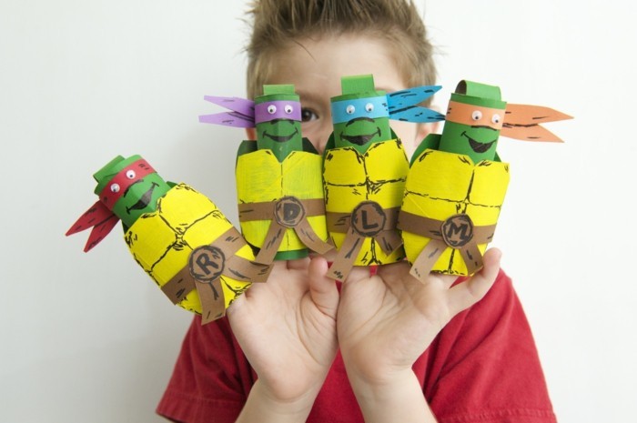 DIY Ideeën Ideeën decoreren met kinderen schildpad