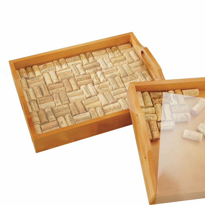 crafting with cork craft ideas deco ideas diy ideeën tray gemaakt van cork pakking slipvrij