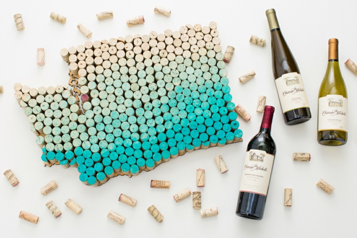 crafting with cork craft ideas deco ideas diy ideeën tray van cork wine deco