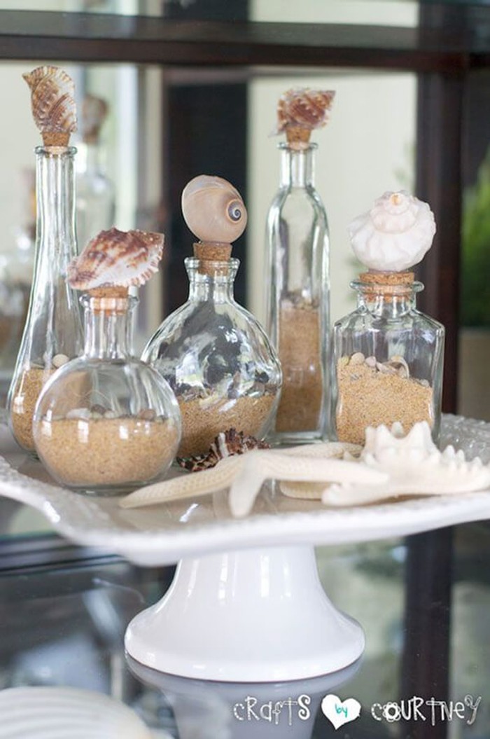 tinker with seashells summer holiday tinker with natural materials diy ideas side table