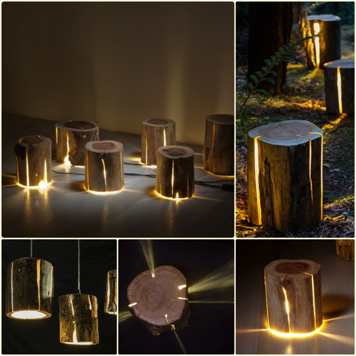 træstamme møbler Duncan Meerding designerlamper