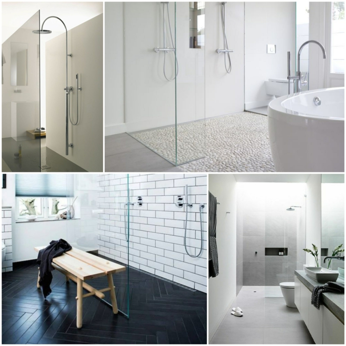 douche de plain-pied salle de bain design idées idées de design d'intérieur moderne