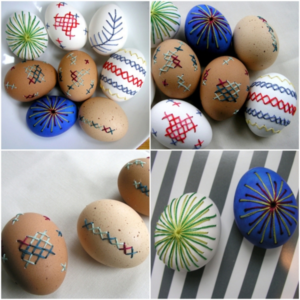 oeufs de Pâques peints décorer Pâques décorer des idées d'artisanat