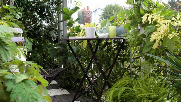 proyecto balcón diseño ideas jardín verde
