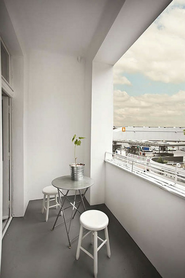 projektinis balkono dizaino idėjas minimalizuotas
