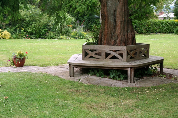 bequmer siège dans le jardin bois banc