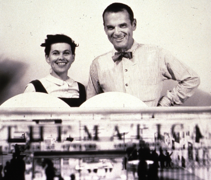 διάσημοι αρχιτέκτονες Charles και Ray Eames portait
