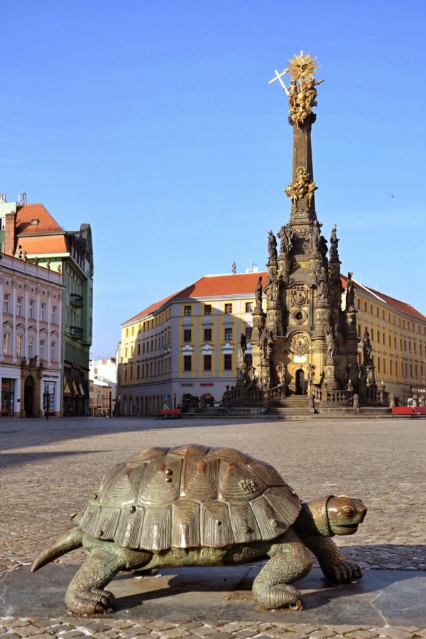Kunstværker Kunstskulpturer Skildpadde i Olomouc