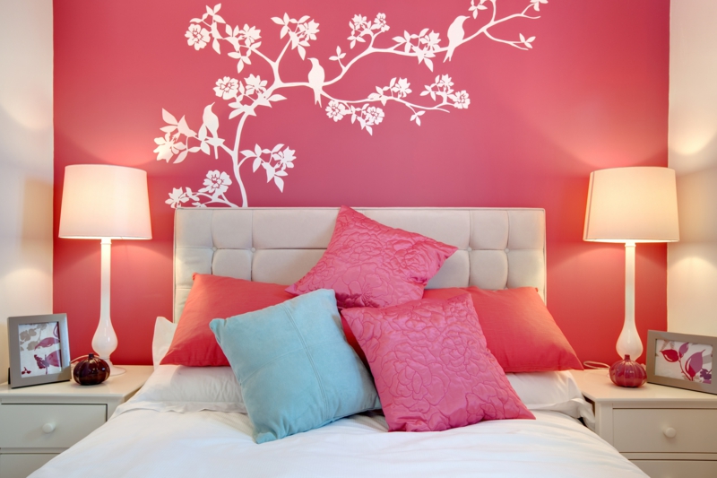 изберете най-добрия цвят на стената цветовете на стените на цветовете идеи розово