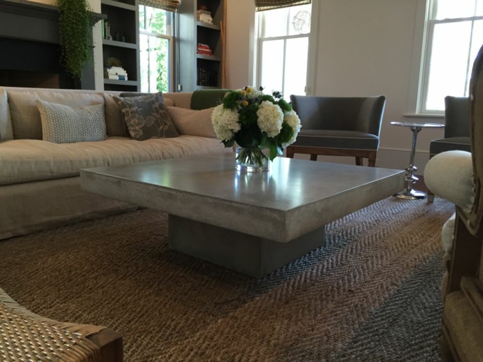 konkret sofabord kvadratisk design