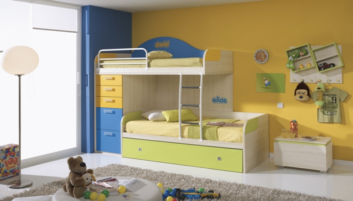 سرير مع غرفة الأطفال سرير التخزين
