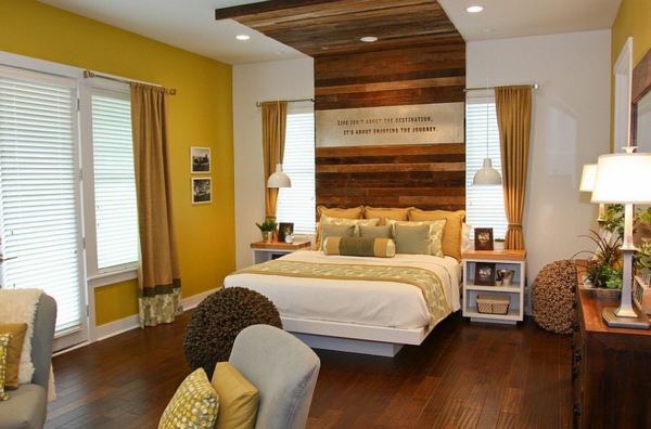 idées de tête de lit lit design bois Terra Firma Home