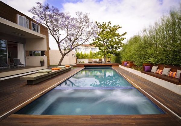 billeder pool garden swimmingpool ideer rektangel
