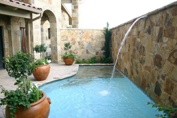 photos piscine jardin piscine idées cascade
