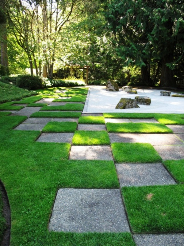 εικόνες κήπο με χαλίκια σχήμα οβάλ ευχάριστη σκακιέρα